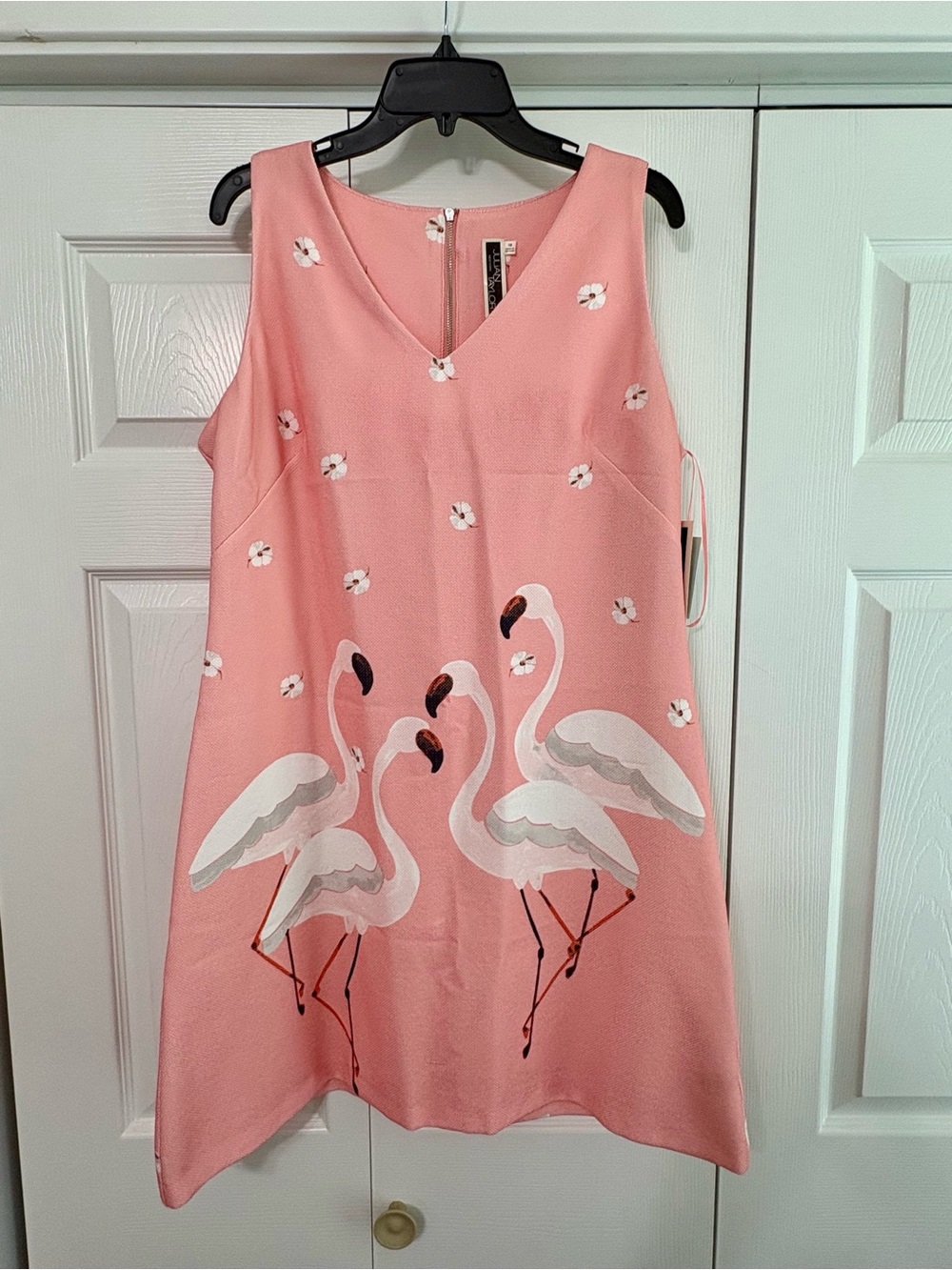 Julian Taylor Women's Sleeveless Dress In Pink Peach.  Size 16. NWT